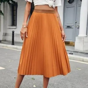 ワンピース MSGM Women Mid Skirts 3841MDA74 25700217 Orange MSGM Dresses Orange (MSGM/ワンピース・ドレス・オールインワン